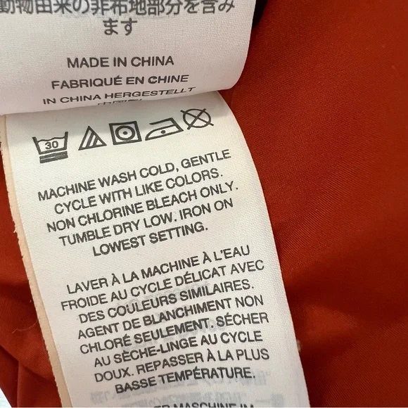 J. Crew Excursion down and feathers puffer vest Size XS Orange puffy vest - Picture 8 of 9